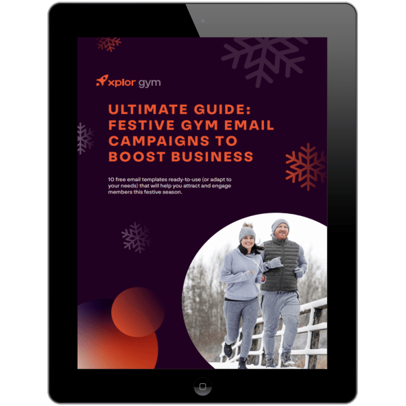 Cover of the Festive Gym Email guide eBook