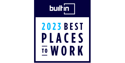 Built In 2023 Best Places to Work badge